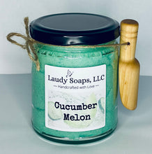 Load image into Gallery viewer, Cucumber Melon Foaming Sugar Scrub 9 oz
