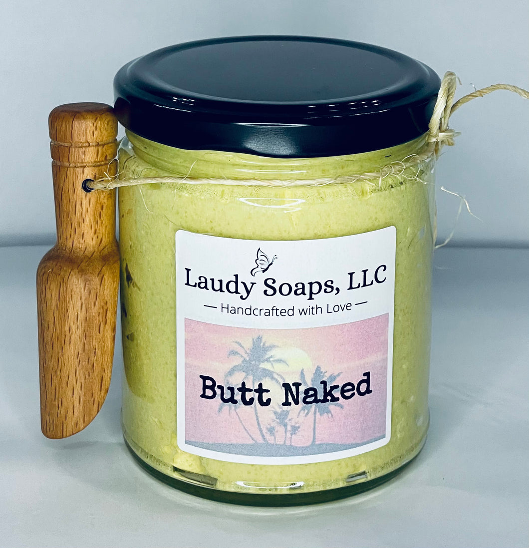 Butt Naked Foaming Sugar Scrub 9oz.