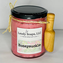 Load image into Gallery viewer, Honeysuckle Foaming 9oz Sugar Scrub
