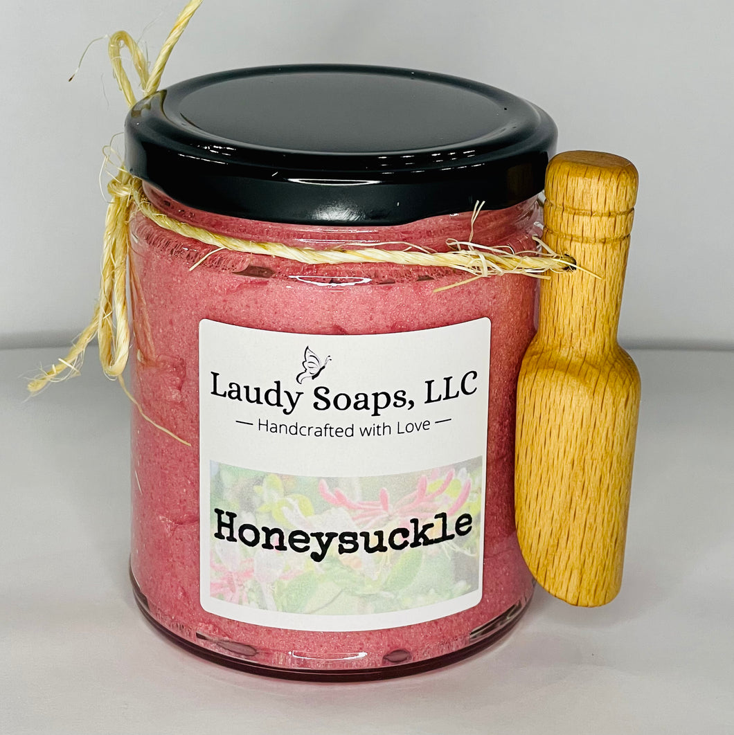 Honeysuckle Foaming 9oz Sugar Scrub